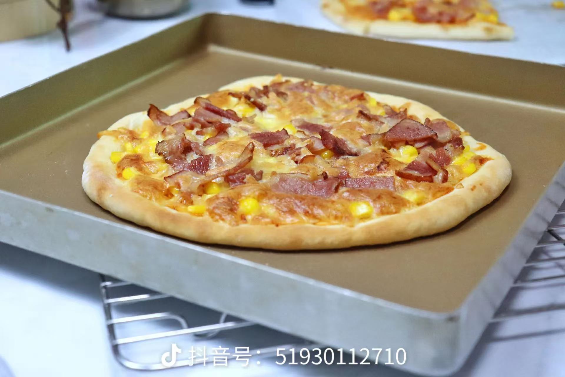 玉米培根披萨