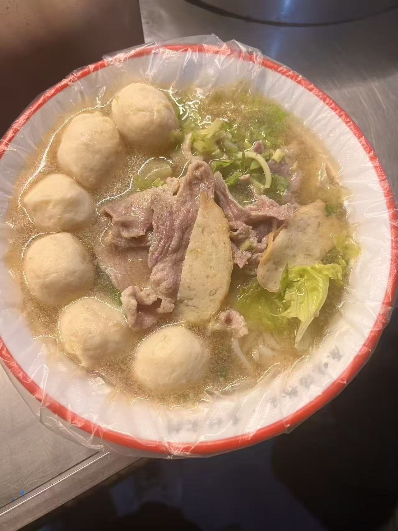 肉丸瘦肉汤粉